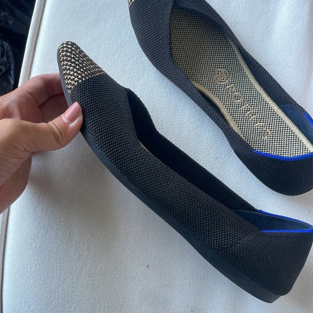 New Rothy’s Black solid Point Toe Size 8 - Picture 8 of 8